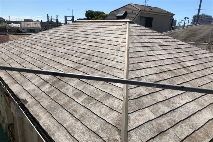 屋根カバー工事の準備完了